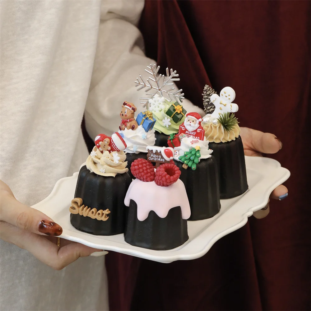 dessert fake foods snowflake Santa Claus Christmas tree boots Reindeer Gingerbread Man gift box design Cannelés cake model
dessert fake foods snowflake Santa Claus Christmas tree boots Reindeer Gingerbread Man gift box design Cannelés cake model