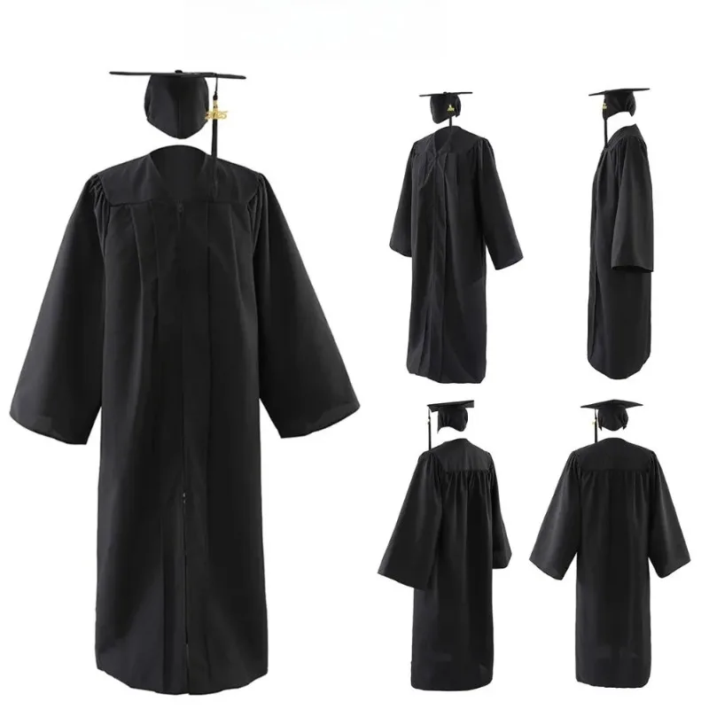 Formal Graduation Attire Set Gown Cap and Tassel for High School College Academic Regalia Ceremony
Formal Graduation Attire Set Gown Cap and Tassel for High School College Academic Regalia Ceremony