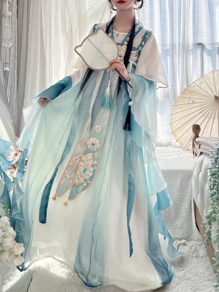 Embroidery Chinese Women's Hanfu Clothing Stage Outfit Cosplay Stage Wear Female Traditional Princess Dresses Fairy Photography
Embroidery Chinese Women's Hanfu Clothing Stage Outfit Cosplay Stage Wear Female Traditional Princess Dresses Fairy Photography