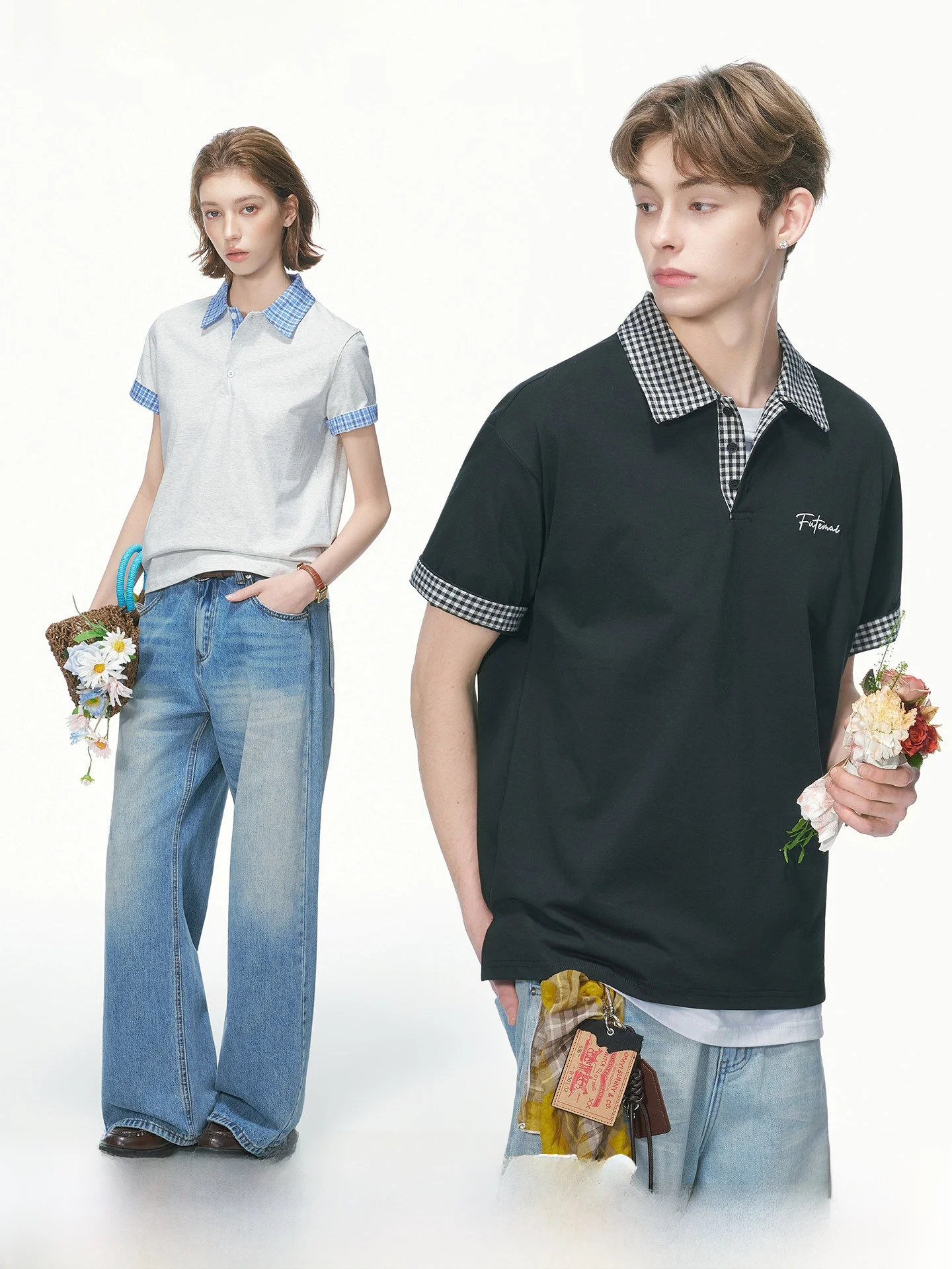 Dream Made Men's Summer Shirt Short Sleeve Plaid Collar T-Shirt Couple's Breathable Casual Fashion Chinese Brand
Dream Made Men's Summer Shirt Short Sleeve Plaid Collar T-Shirt Couple's Breathable Casual Fashion Chinese Brand