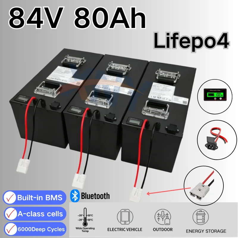 Аккумулятор LiFePO4 84В 80Ач с BMS 27S 86.4В | В комплекте быстрое зарядное устройство 10А, высокопроизводительное, для глубокого цикла зарядки промышленных электромобилей и автономных систем.
Аккумулятор LiFePO4 84В 80Ач с BMS 27S 86.4В | В комплекте быстрое зарядное устройство 10А, высокопроизводительное, для глубокого цикла зарядки промышленных электромобилей и автономных систем.