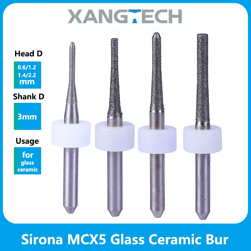 Sirona MCX5 Ceramic Glass Milling Burs Cad/Cam Dental Drill Lithium Disilicate Tools 0.6/1.2/1.4/2.2mm for Lab
Sirona MCX5 Ceramic Glass Milling Burs Cad/Cam Dental Drill Lithium Disilicate Tools 0.6/1.2/1.4/2.2mm for Lab