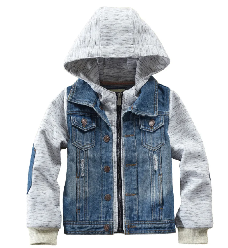 Boys' Spring/Summer Denim Jacket with Hood European-Style Children's Clothing Trendy Kids' Fashion Outerwear
Boys' Spring/Summer Denim Jacket with Hood European-Style Children's Clothing Trendy Kids' Fashion Outerwear