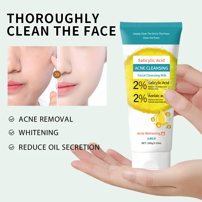 100g Salicylic Acid Refreshing Oil Control Treatment Deep Cleansing Gentle Facial Cleanser Face Washing Skin Care
100g Salicylic Acid Refreshing Oil Control Treatment Deep Cleansing Gentle Facial Cleanser Face Washing Skin Care