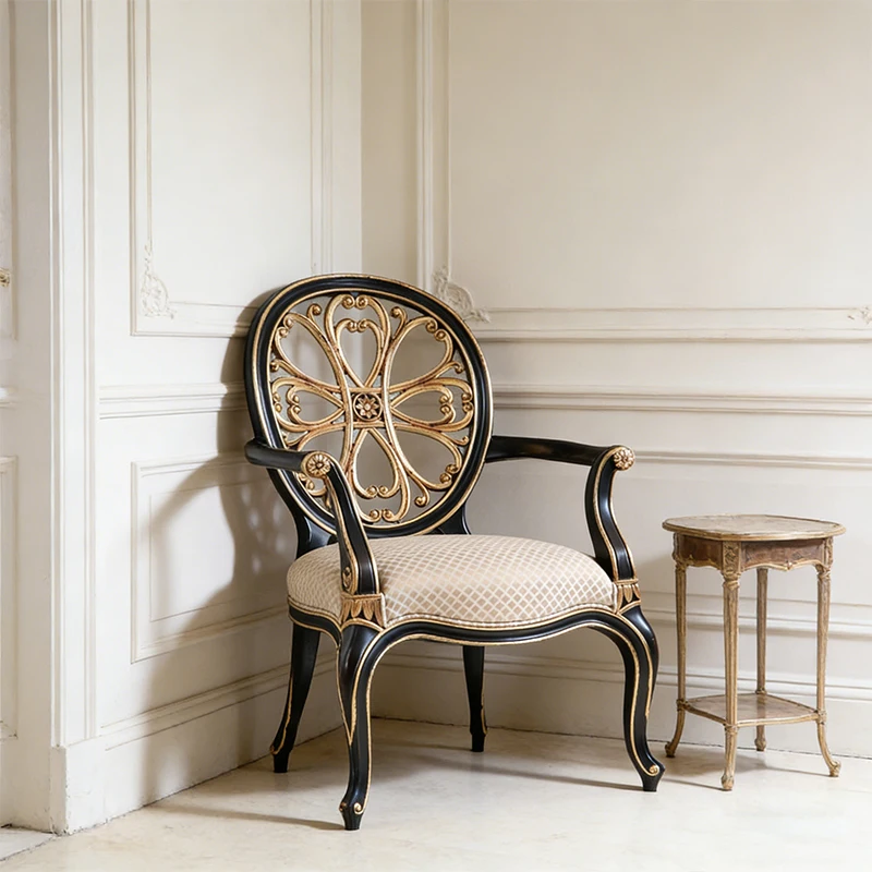 !@Romantic French Design Hand Carved Solid Wood Antique Finish Dining & Living Room Round Back Arm Chairs for Hotel Accent Home
!@Romantic French Design Hand Carved Solid Wood Antique Finish Dining & Living Room Round Back Arm Chairs for Hotel Accent Home