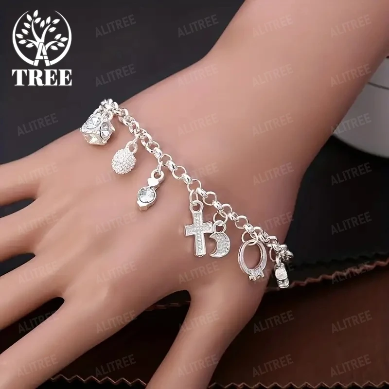 Hot Street fashion 925 Sterling Silver fine Zircon heart key Pendant Bracelet for woman party Gifts wedding accessories Jewelry
Hot Street fashion 925 Sterling Silver fine Zircon heart key Pendant Bracelet for woman party Gifts wedding accessories Jewelry