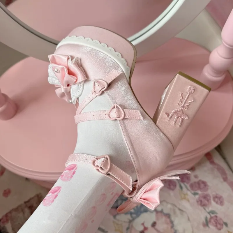 Women Shoes Sweet Cute Style Bow Lolita Shoes Cosplay Shoes Thick Soled High Heels Mary Janes Ankle Strap Design Platform Pumps
Women Shoes Sweet Cute Style Bow Lolita Shoes Cosplay Shoes Thick Soled High Heels Mary Janes Ankle Strap Design Platform Pumps
