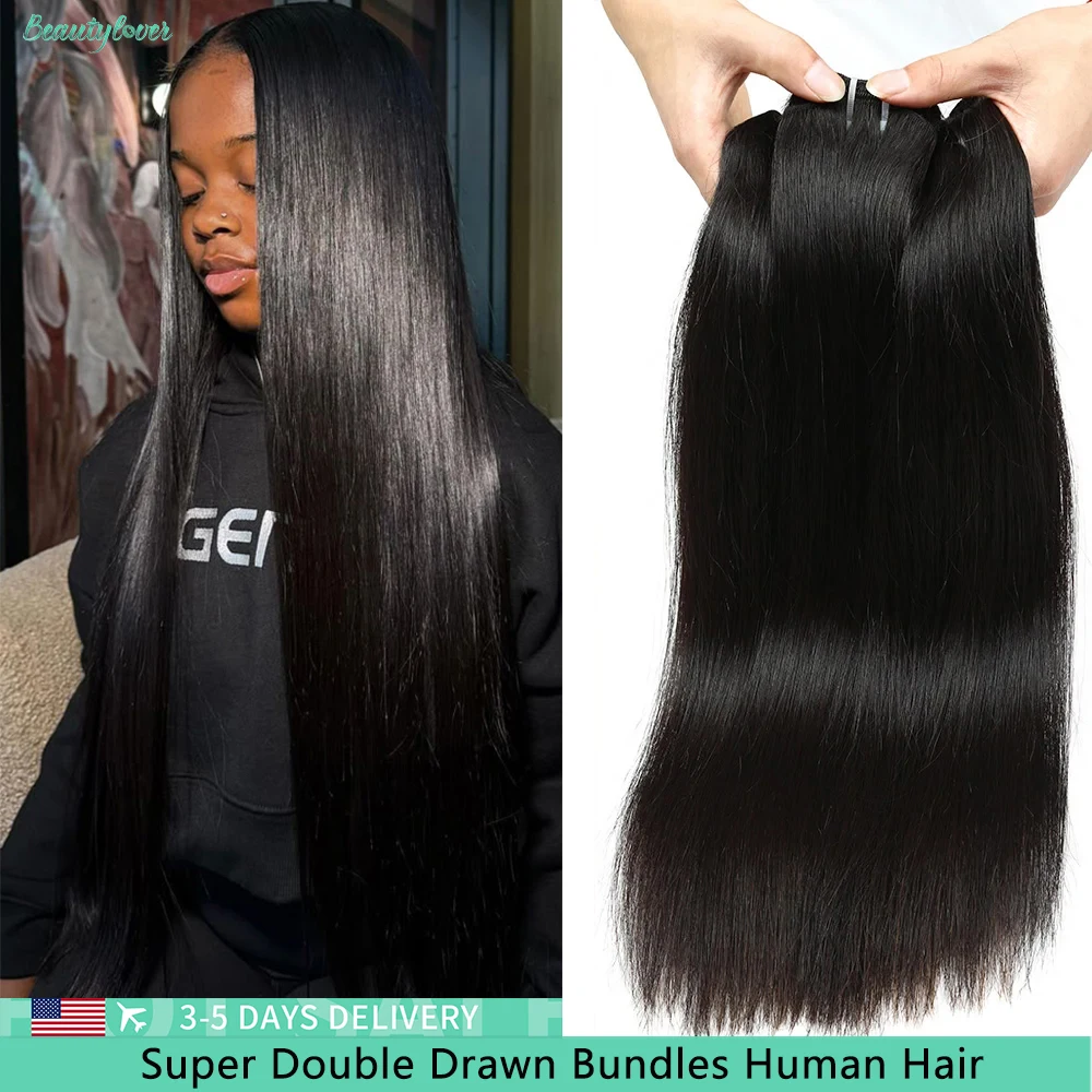 15A Super Double Drawn Straight Human Hair Bundles 100% Human Hair 20 22 24 Inch Virgin Human Hair Extensions 3-5 Days Delivery
15A Super Double Drawn Straight Human Hair Bundles 100% Human Hair 20 22 24 Inch Virgin Human Hair Extensions 3-5 Days Delivery
