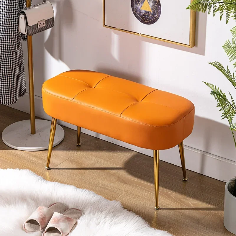Nordic Light Luxury Shoe Stool Cloakroom Living Room Sofa Stools High-quality Leather Low Stool Non-slip Thick Foot Vanity Chair
Nordic Light Luxury Shoe Stool Cloakroom Living Room Sofa Stools High-quality Leather Low Stool Non-slip Thick Foot Vanity Chair