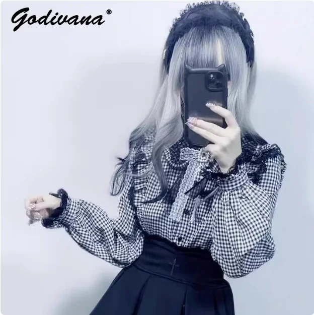 Mine Series Mass-Produced Lolita Lace Bow Tie Long Sleeve Shirt Blouse and Shorts 2 Piece Set Spring Girl Women's Y2k Shorts Set
Mine Series Mass-Produced Lolita Lace Bow Tie Long Sleeve Shirt Blouse and Shorts 2 Piece Set Spring Girl Women's Y2k Shorts Set