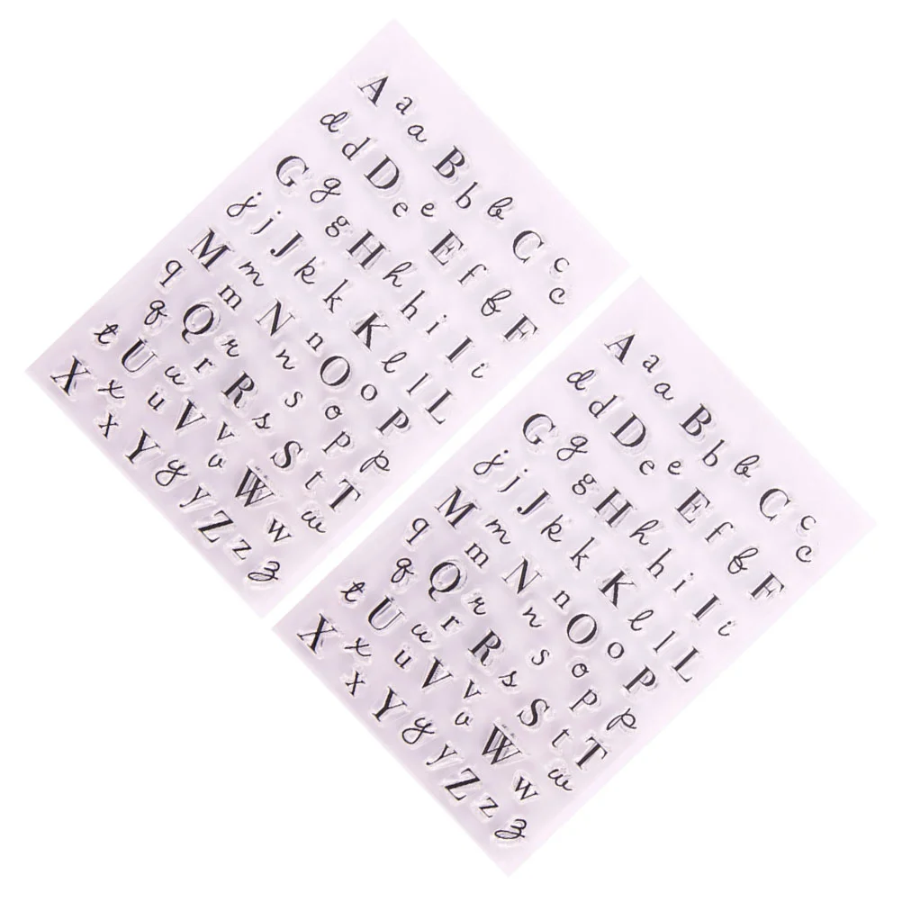 2PCS Transparent Seal Stamps Clear Alphabet Design Sheets for Scrapbooking Craft Photo Album Decoration Reusable Self
2PCS Transparent Seal Stamps Clear Alphabet Design Sheets for Scrapbooking Craft Photo Album Decoration Reusable Self