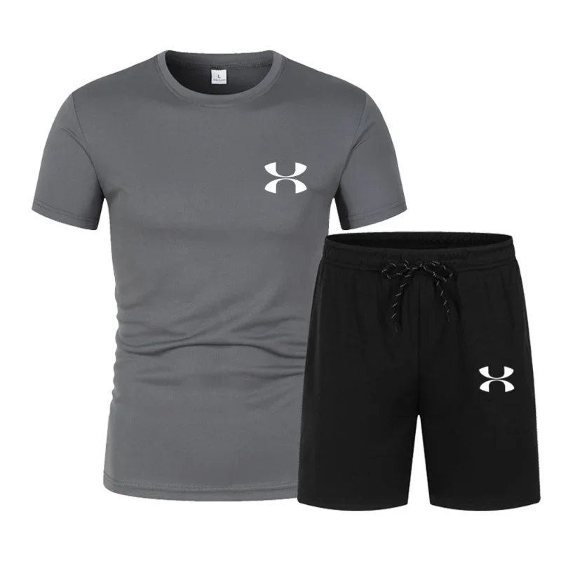 2026 New Trend Business Summer Men's Sporty Suit - Casual Fitness Jogging Basketball Fashion Short-Sleeved T-shirt + Shorts - 2-
2026 New Trend Business Summer Men's Sporty Suit - Casual Fitness Jogging Basketball Fashion Short-Sleeved T-shirt + Shorts - 2-