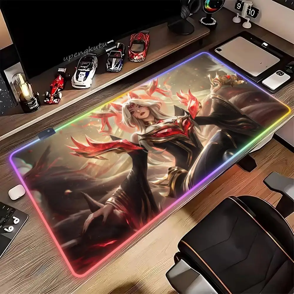 LOL Аниме KDA Ahri Girl Коврик для мыши Gamer RGB Настольный коврик Подсветка Светодиодный коврик для мыши Игровые аксессуары Настольные коврики XXL Коврик для мыши Подсветка
LOL Аниме KDA Ahri Girl Коврик для мыши Gamer RGB Настольный коврик Подсветка Светодиодный коврик для мыши Игровые аксессуары Настольные коврики XXL Коврик для мыши Подсветка