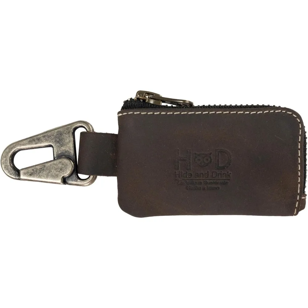 Handmade Leather Key Organizer with Zipper Pocket for Cash Cables and Earbuds Compact Clasp Closure
Handmade Leather Key Organizer with Zipper Pocket for Cash Cables and Earbuds Compact Clasp Closure