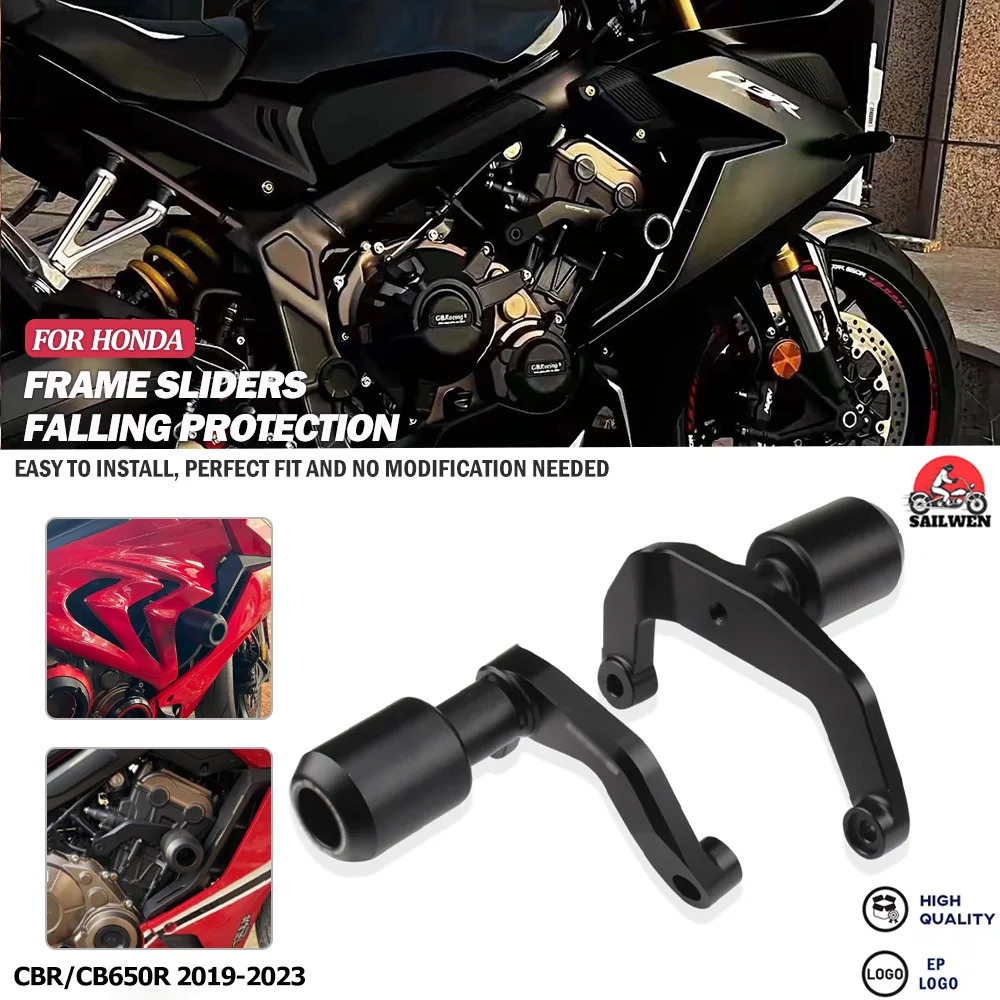 Motorcycle Engine Case Saver Cover Guard Crash Pad Frame Slide For Honda CB650R CBR650R CB CBR 650 R 650R CBR650 2019-2023
Motorcycle Engine Case Saver Cover Guard Crash Pad Frame Slide For Honda CB650R CBR650R CB CBR 650 R 650R CBR650 2019-2023