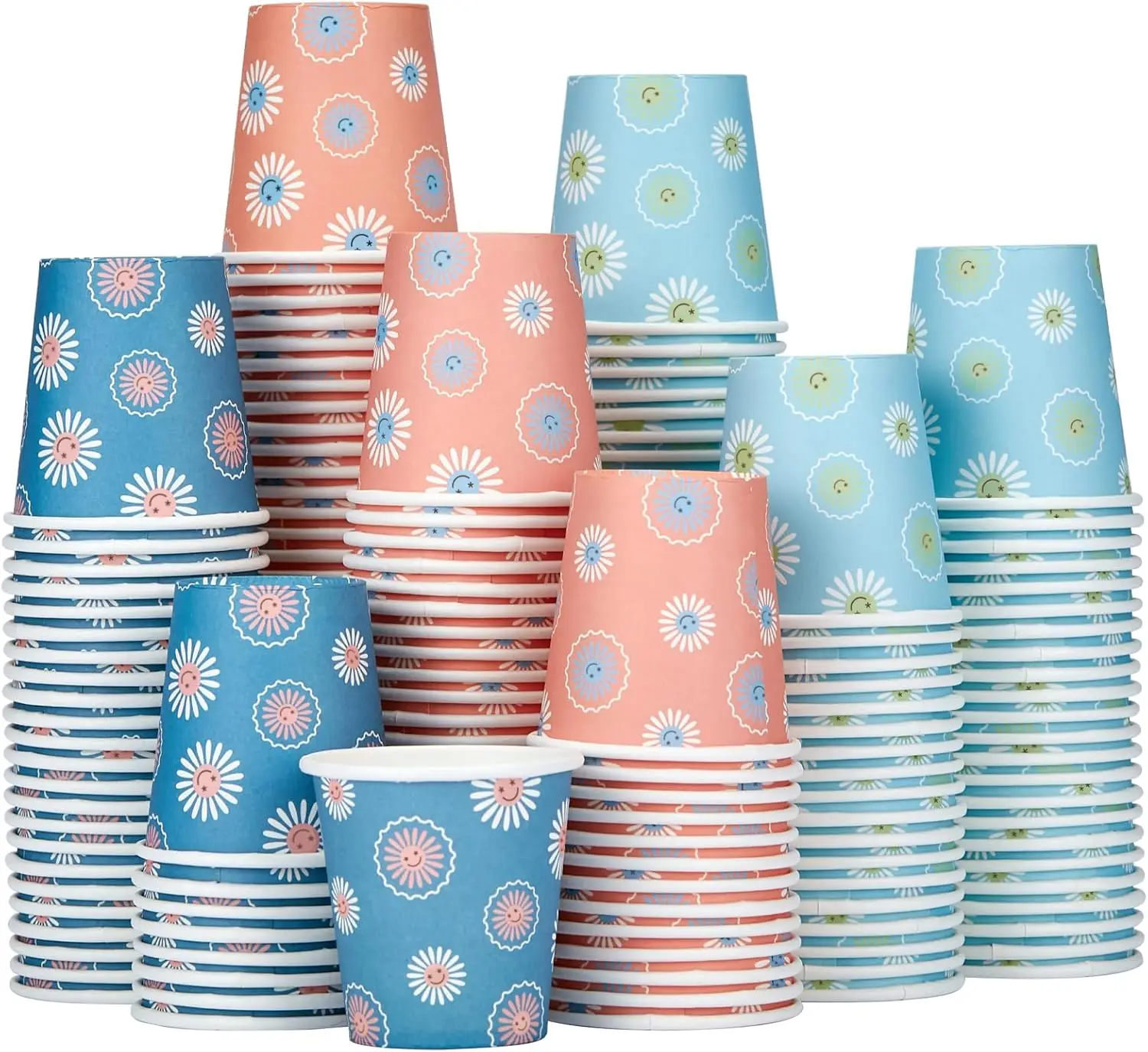 SIUQ 300 Pack 3 oz Paper Cups, Disposable Bathroom Cups, Small Mouthwash Cup, Hot/Cold Beverage Drinking Cups, Mini Paper Cups for Bathroom, Birthday Party, Travel, Events, Picnic, BBQ (Daisy)
SIUQ 300 Pack 3 oz Paper Cups, Disposable Bathroom Cups, Small Mouthwash Cup, Hot/Cold Beverage Drinking Cups, Mini Paper Cups for Bathroom, Birthday Party, Travel, Events, Picnic, BBQ (Daisy)