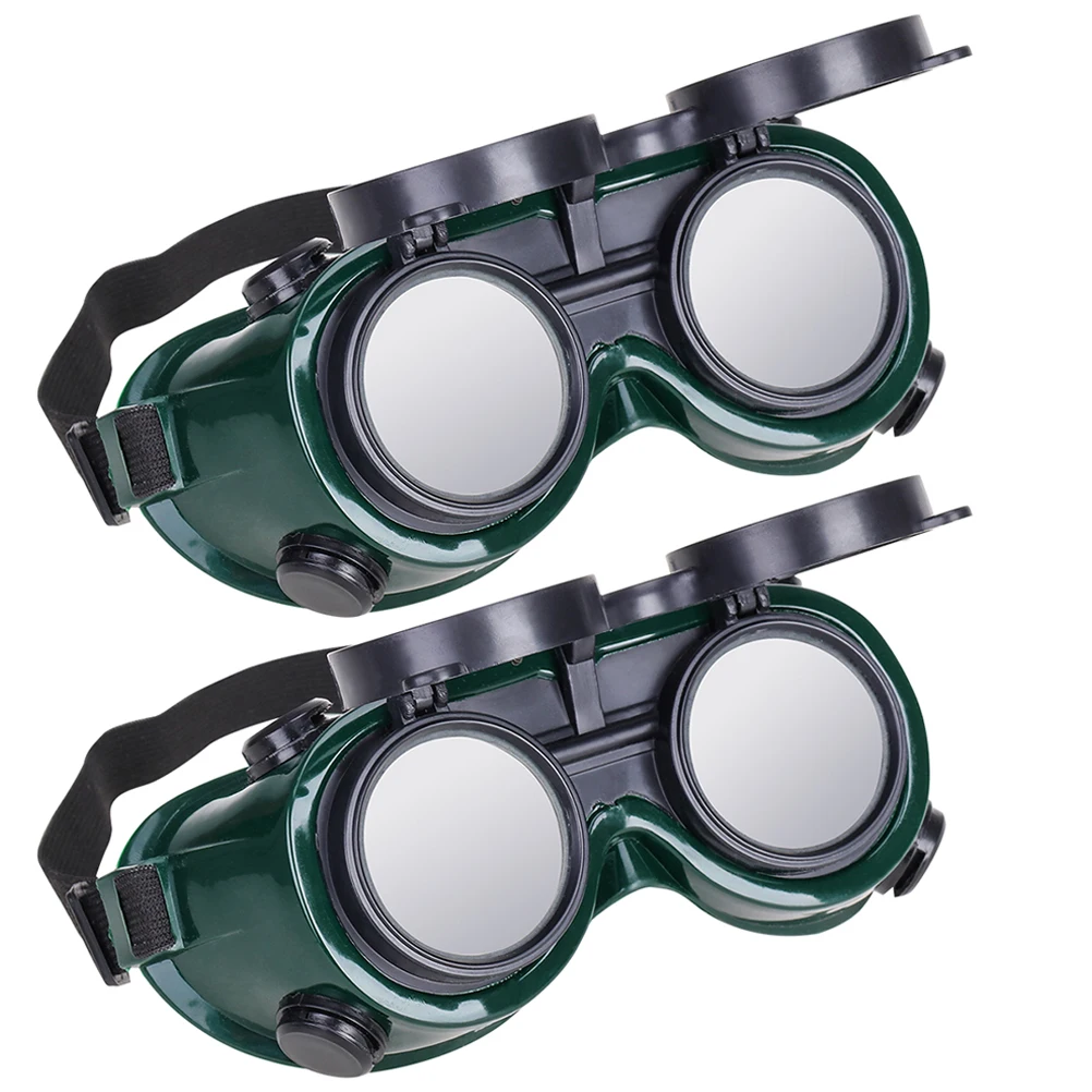 2 Pcs Glasses Green Athermal Welding Goggles Safety Protective Adjustable Shade Dark Lenses Anti Scratch
2 Pcs Glasses Green Athermal Welding Goggles Safety Protective Adjustable Shade Dark Lenses Anti Scratch