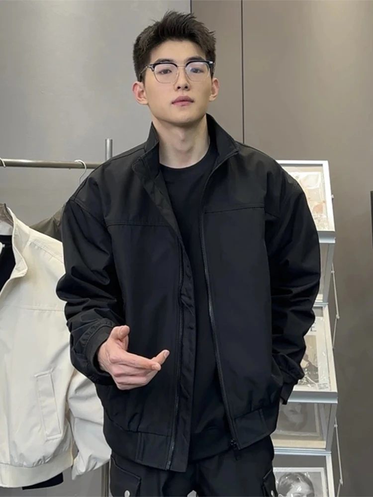 American Sle Men's Pilot Jaet Spring Tee-Proof Stand Collar Bomber Coat Loose Fit Workwear Outerwear Polyester Fiber
American Sle Men's Pilot Jaet Spring Tee-Proof Stand Collar Bomber Coat Loose Fit Workwear Outerwear Polyester Fiber