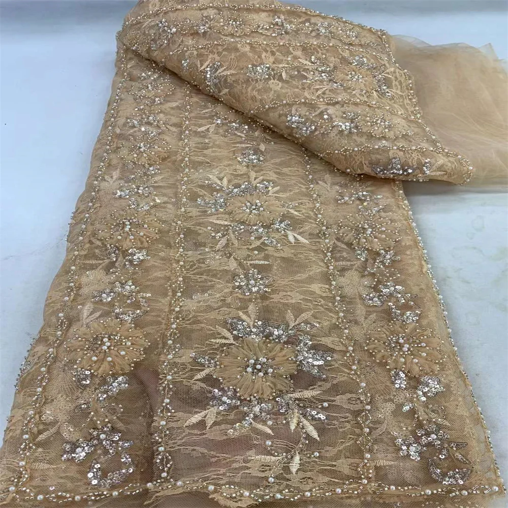 2024 High Quality French Mesh Embroidery Beaded Sequins Lace Fabric African Nigerian Lace Fabric For Bridal Wedding Dress Sew
2024 High Quality French Mesh Embroidery Beaded Sequins Lace Fabric African Nigerian Lace Fabric For Bridal Wedding Dress Sew