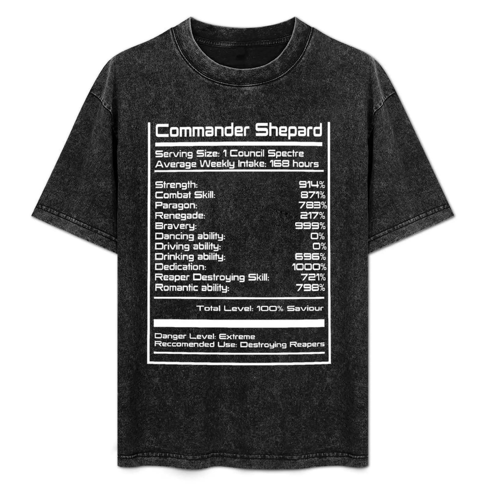 Mass Effect - Shepard Stats T-Shirt Sun Block Outdoor T-Shirt
Mass Effect - Shepard Stats T-Shirt Sun Block Outdoor T-Shirt