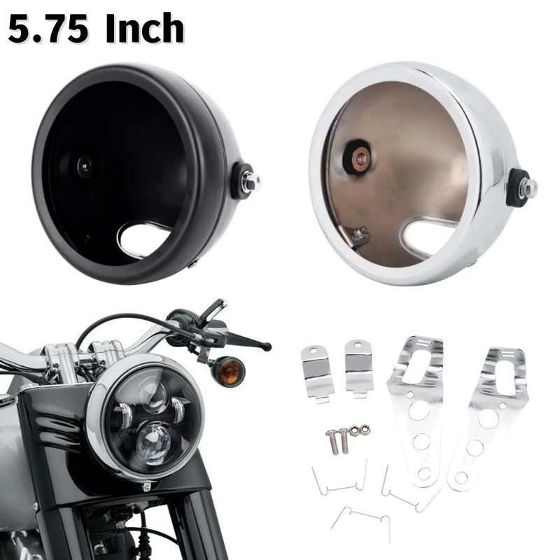 1Pcs 5-3/4"5.75 Inch Motorcycle LED Headlight Mount Housing Bucket Lamp Shell Bracket For Motorcycle Bike(No Light Bulb)
1Pcs 5-3/4"5.75 Inch Motorcycle LED Headlight Mount Housing Bucket Lamp Shell Bracket For Motorcycle Bike(No Light Bulb)
