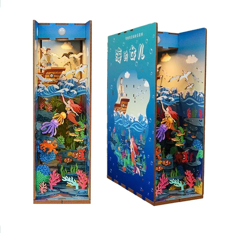 New DIY Book Nook Shelf Insert Bookend Dollhouse Home Decorations Miniature Building Kit Wooden Bookshelf Toys Valentine's Gift
New DIY Book Nook Shelf Insert Bookend Dollhouse Home Decorations Miniature Building Kit Wooden Bookshelf Toys Valentine's Gift