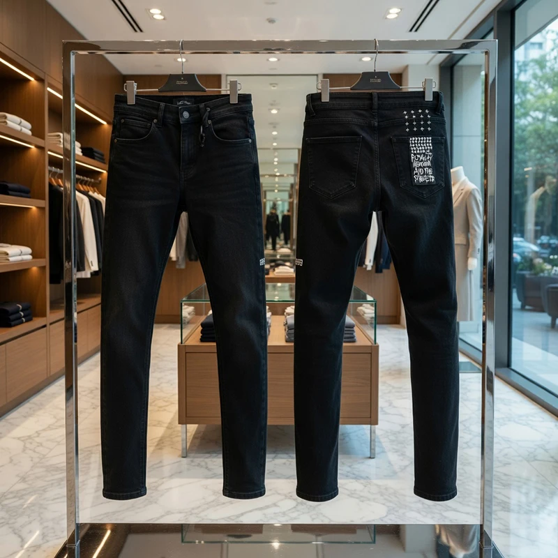 New Arrival Men's Black Skinny Jeans Slim Fit Stretch Denim Pants Casual High Street Fashion Trousers for Daily Wear
New Arrival Men's Black Skinny Jeans Slim Fit Stretch Denim Pants Casual High Street Fashion Trousers for Daily Wear