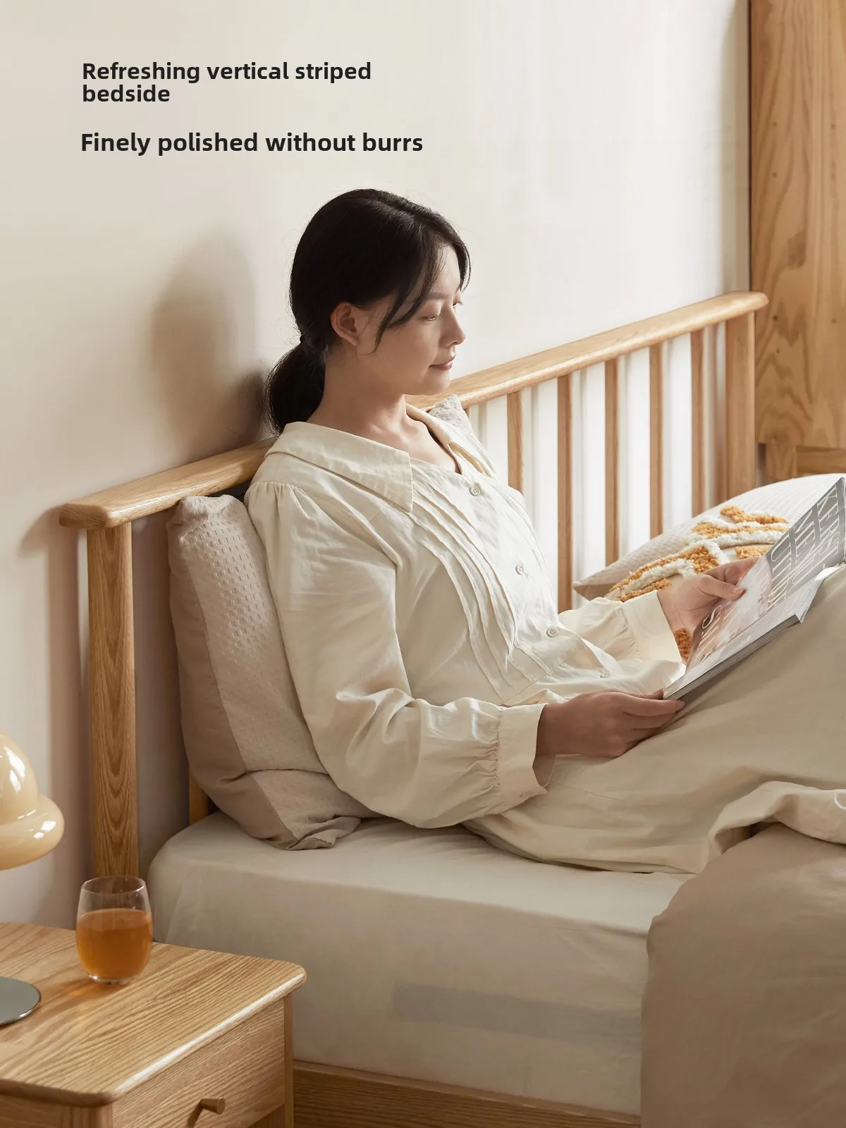 Solid wood bed Nordic log bedroom modern simple double bed
Solid wood bed Nordic log bedroom modern simple double bed