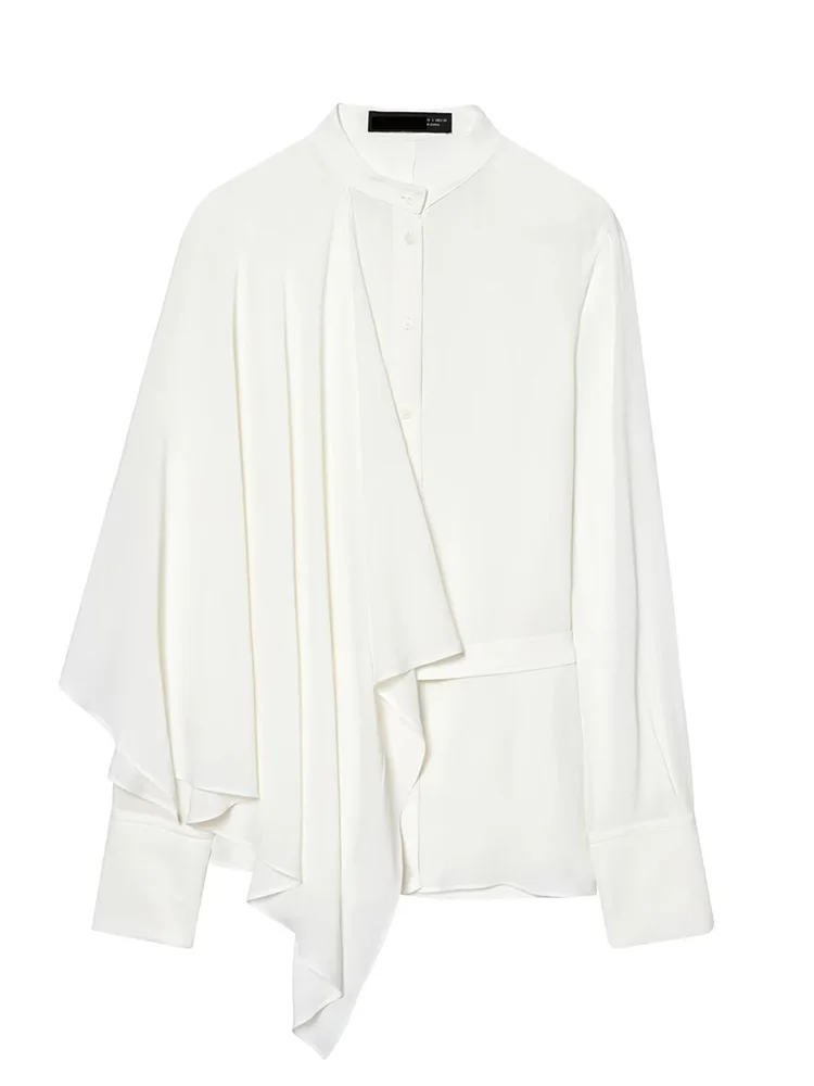 HH Autumn Women Elegant Long Sleeve Asymmetry Round Collar Shirt Female High Street Single-Breasted Bow Lace-up Solid Blouse
HH Autumn Women Elegant Long Sleeve Asymmetry Round Collar Shirt Female High Street Single-Breasted Bow Lace-up Solid Blouse