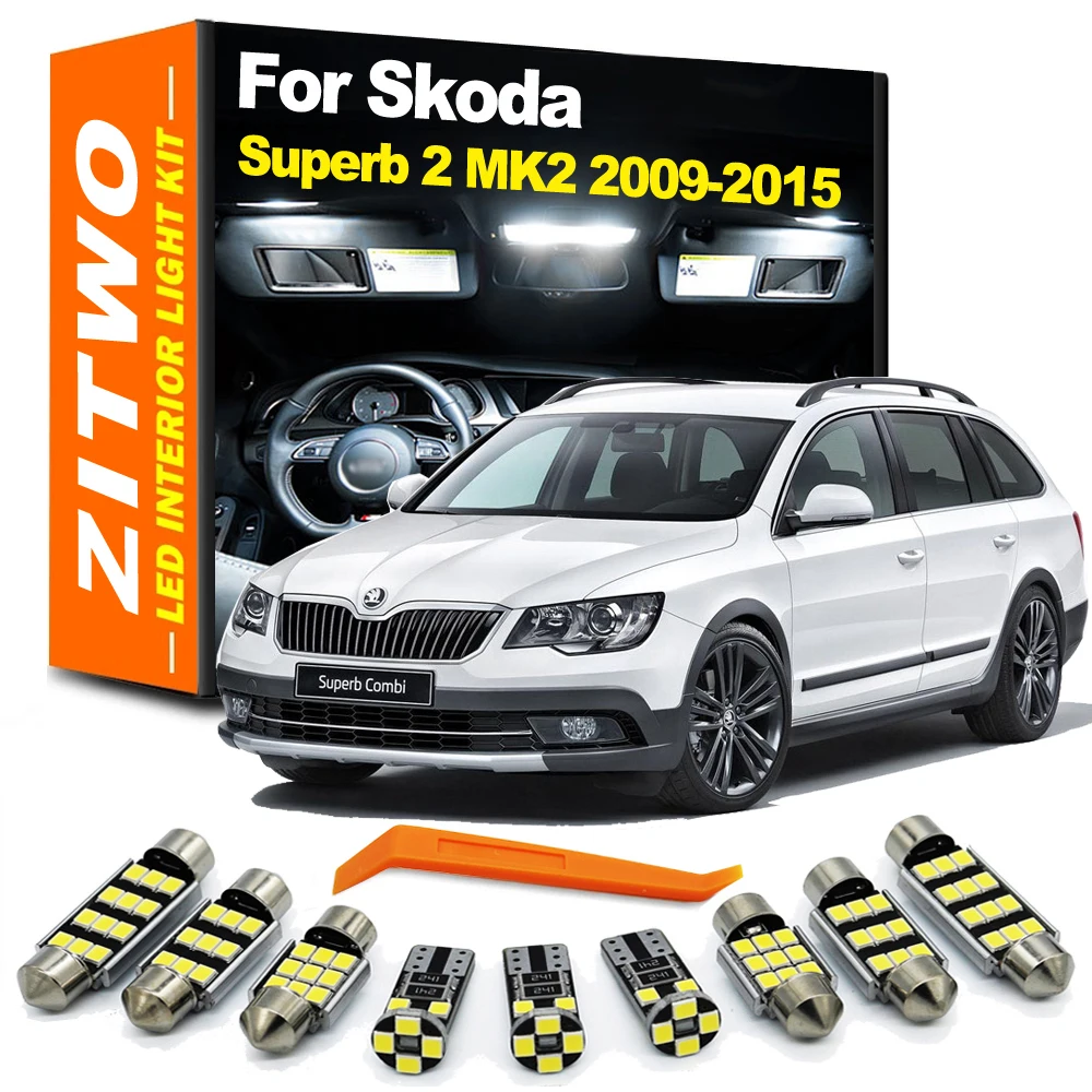 ZITWO Complete LED Interior Map Dome Light Kit For Skoda Superb 2 MK2 3T 3T4 3T5 Sedan Combi 2009 2010 2011 2012 2013 2014 2015
ZITWO Complete LED Interior Map Dome Light Kit For Skoda Superb 2 MK2 3T 3T4 3T5 Sedan Combi 2009 2010 2011 2012 2013 2014 2015