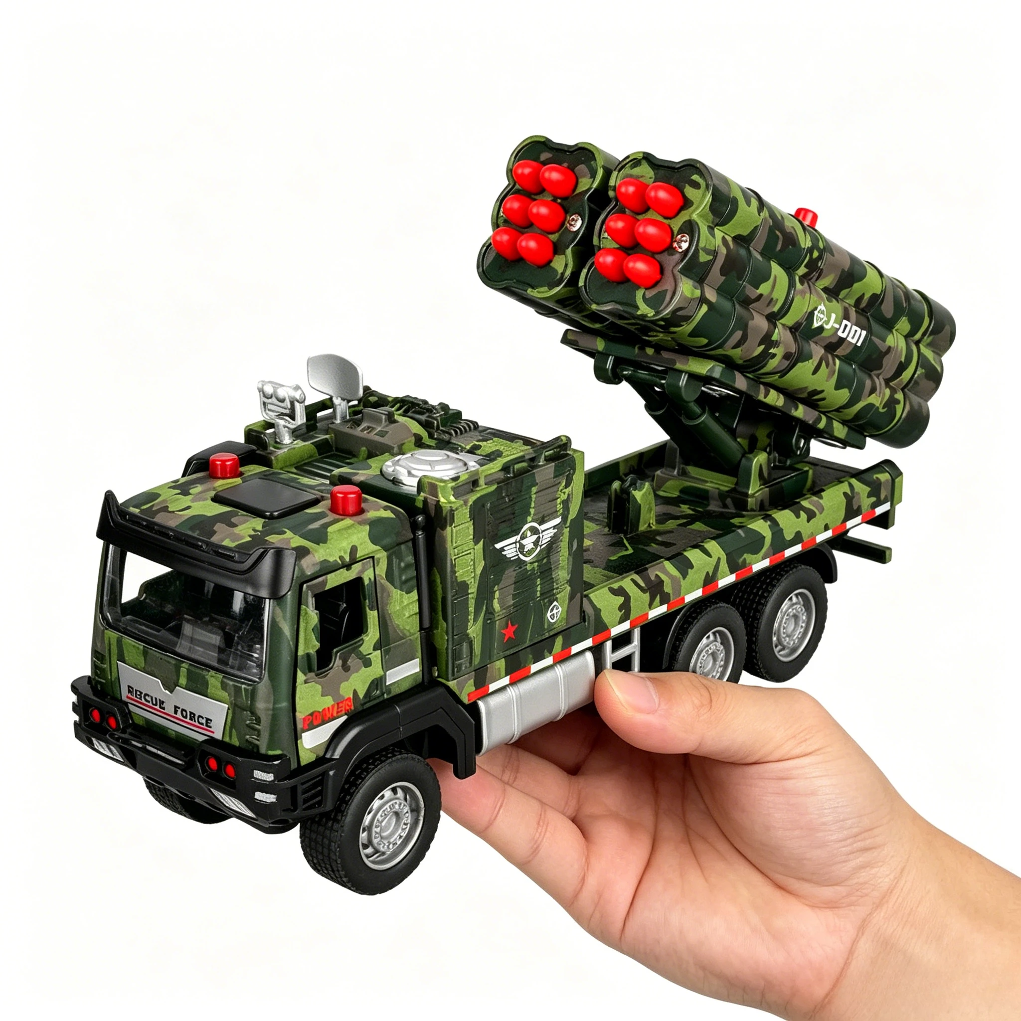 1:32 Missile Rocket Launcher Truck Launch Car Model Toy Military Vehicle Sound Light Pull Back Models Presents
1:32 Missile Rocket Launcher Truck Launch Car Model Toy Military Vehicle Sound Light Pull Back Models Presents