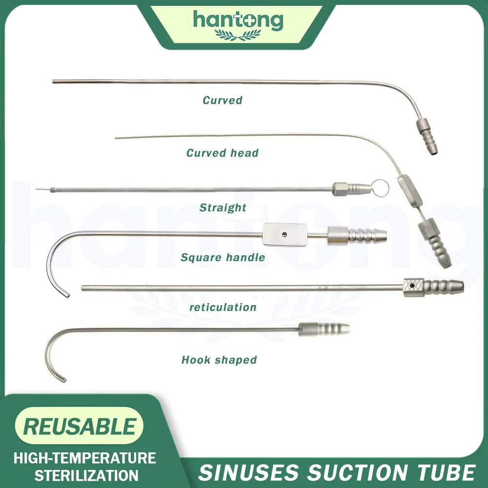 Nasal suction tube, sinus suction tube with pressure relief valve, hook maxillary suction tube Square handle
Nasal suction tube, sinus suction tube with pressure relief valve, hook maxillary suction tube Square handle