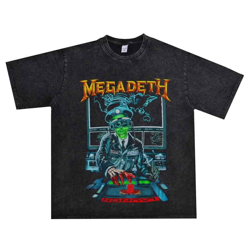 2025 McGadis Megadeth McGadis Rapids Metal Whip Tartars Rock Retro Vintage T-shirt Breathable Pure Cotton T-shirt
2025 McGadis Megadeth McGadis Rapids Metal Whip Tartars Rock Retro Vintage T-shirt Breathable Pure Cotton T-shirt