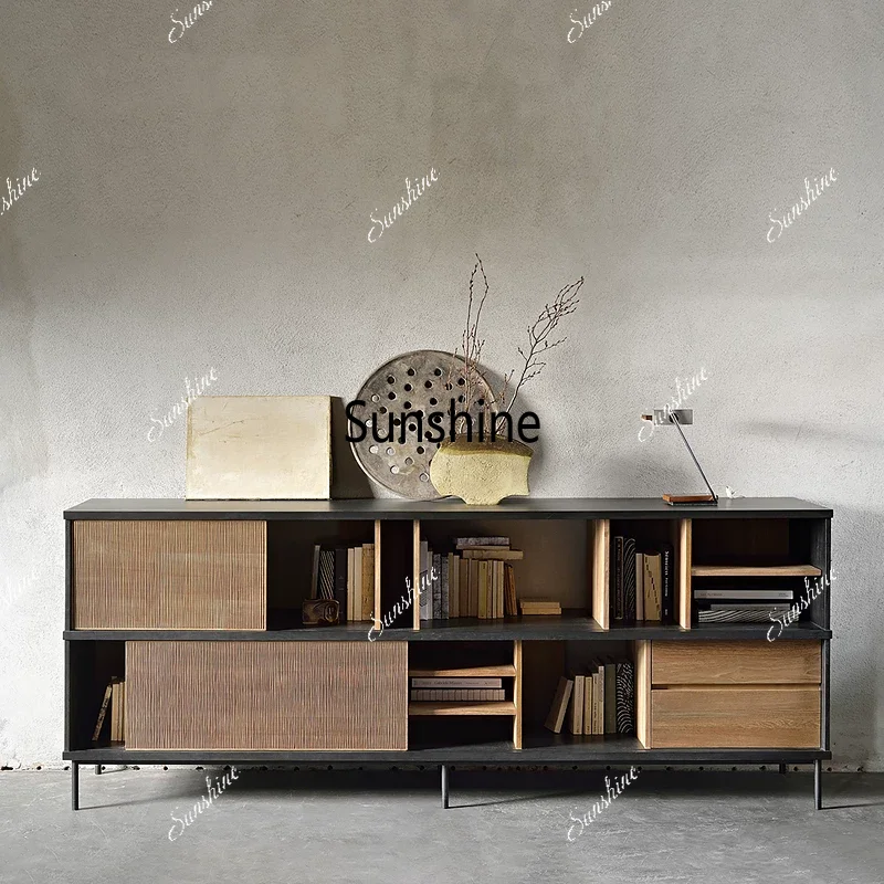 Medieval solid wood dining side cabinet retro wabi-sabi carved side cabinet
Medieval solid wood dining side cabinet retro wabi-sabi carved side cabinet