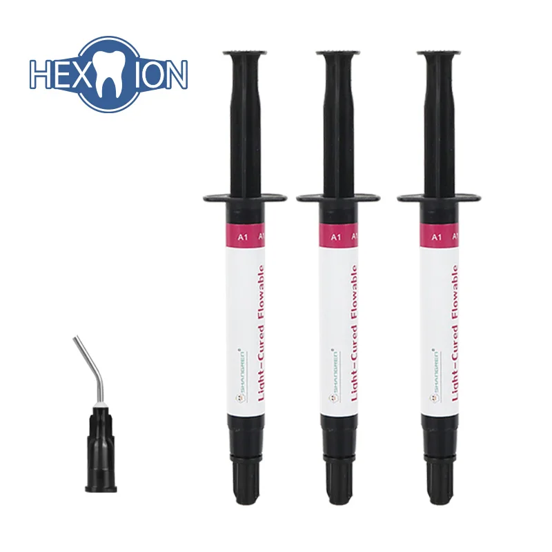 Light-Cured Flowable Composite Resin 2.5g Syringe Dental Restorative Filling Materials A1 A2 A3 A3.5 B1 Shade
Light-Cured Flowable Composite Resin 2.5g Syringe Dental Restorative Filling Materials A1 A2 A3 A3.5 B1 Shade