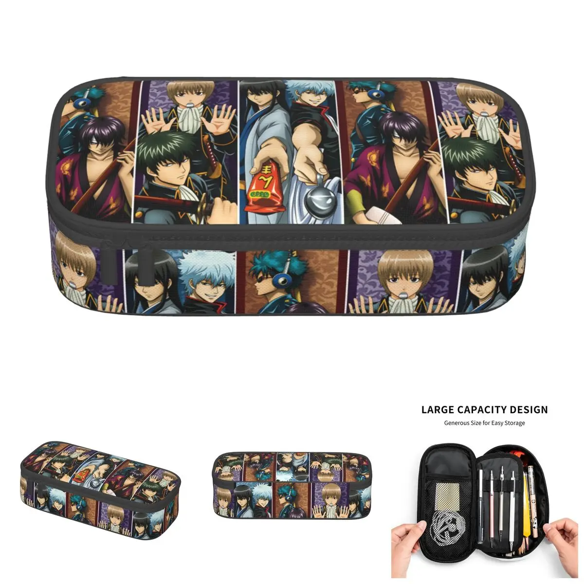 Gintama Sakata Gintoki Takasugi Shinsuke Pencil Case for Large Storage Kawakami Bansai Okita Sougo Pen Bag Box School Supplies
Gintama Sakata Gintoki Takasugi Shinsuke Pencil Case for Large Storage Kawakami Bansai Okita Sougo Pen Bag Box School Supplies