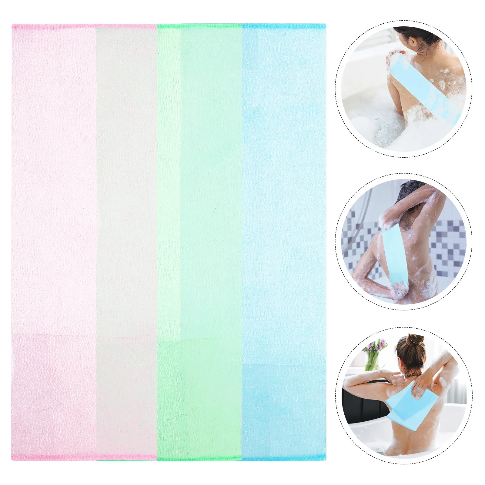3Pcs Shower Exfoliator Towels High-Quality Back Scrubbing Towels Long Strap Design for Body Dead Skin Removal
3Pcs Shower Exfoliator Towels High-Quality Back Scrubbing Towels Long Strap Design for Body Dead Skin Removal