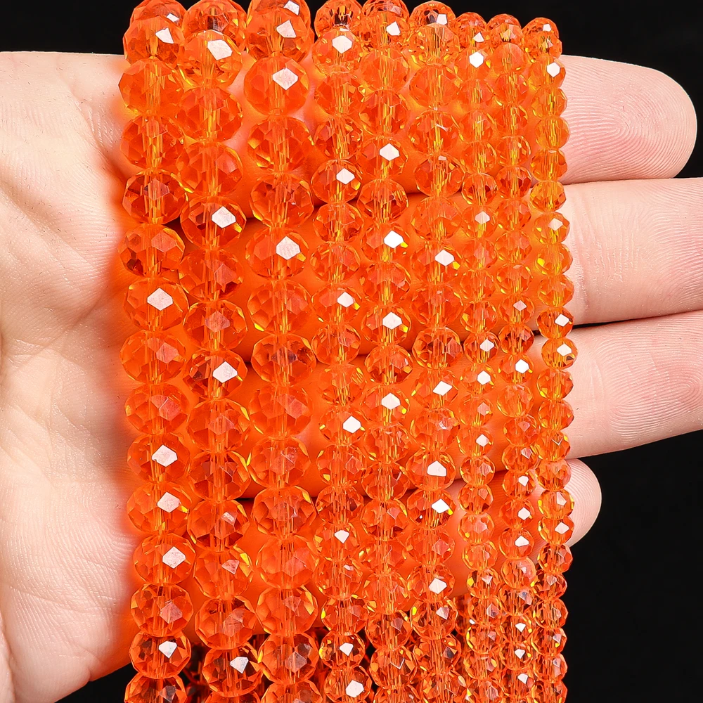 4mm 6mm 8mm Near-Round Orange-red Faceted Crystal Glass Beads Uniformly Cut Loose Bulk Beads for Beading & Decorations
4mm 6mm 8mm Near-Round Orange-red Faceted Crystal Glass Beads Uniformly Cut Loose Bulk Beads for Beading & Decorations