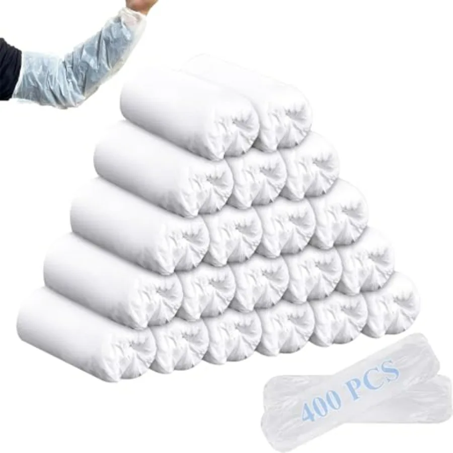 400PCS Plastic Oversleeves Covers, 16 Inch Waterproof Arm Sleeves Covers, Plastic Sleeves to Cover Arms for Cleaning, Repairing
400PCS Plastic Oversleeves Covers, 16 Inch Waterproof Arm Sleeves Covers, Plastic Sleeves to Cover Arms for Cleaning, Repairing