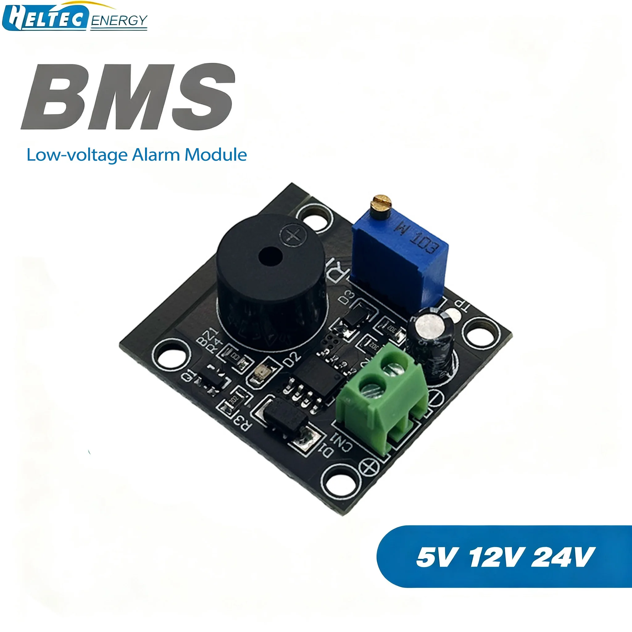 Heltec BMS Low-voltage Alarm Module for NCM/LFP/LTO Batteries, 5V/12V/24V Applicable, Alarms at 4.5V/11.5V/22.5V
Heltec BMS Low-voltage Alarm Module for NCM/LFP/LTO Batteries, 5V/12V/24V Applicable, Alarms at 4.5V/11.5V/22.5V