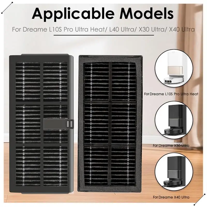 HEPA-фильтр для Dreame X40 Ultra/ L10s Pro Ultra Heat/ X30 Ultra/ L10s Ultra Gen 2/ L40 Ultra Robot Vacuum Filters
HEPA-фильтр для Dreame X40 Ultra/ L10s Pro Ultra Heat/ X30 Ultra/ L10s Ultra Gen 2/ L40 Ultra Robot Vacuum Filters