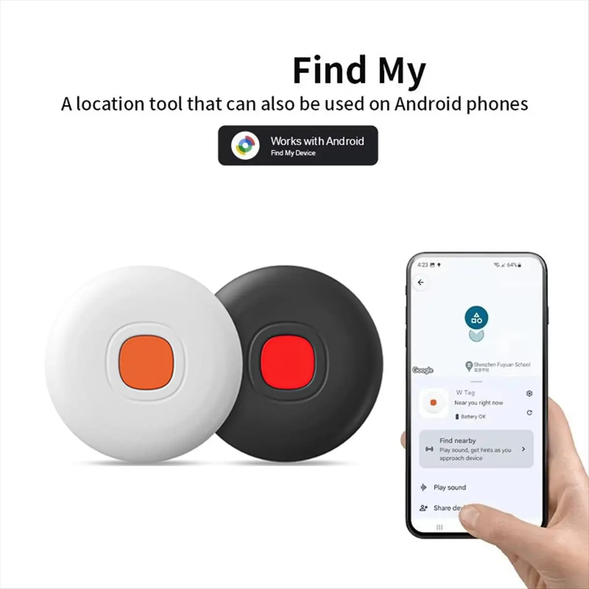 Power Tool Sets Google Find My Device for Android Airtag Tracker Smart Tag Bluetooth Search Locator Tracking Finder Black
Power Tool Sets Google Find My Device for Android Airtag Tracker Smart Tag Bluetooth Search Locator Tracking Finder Black