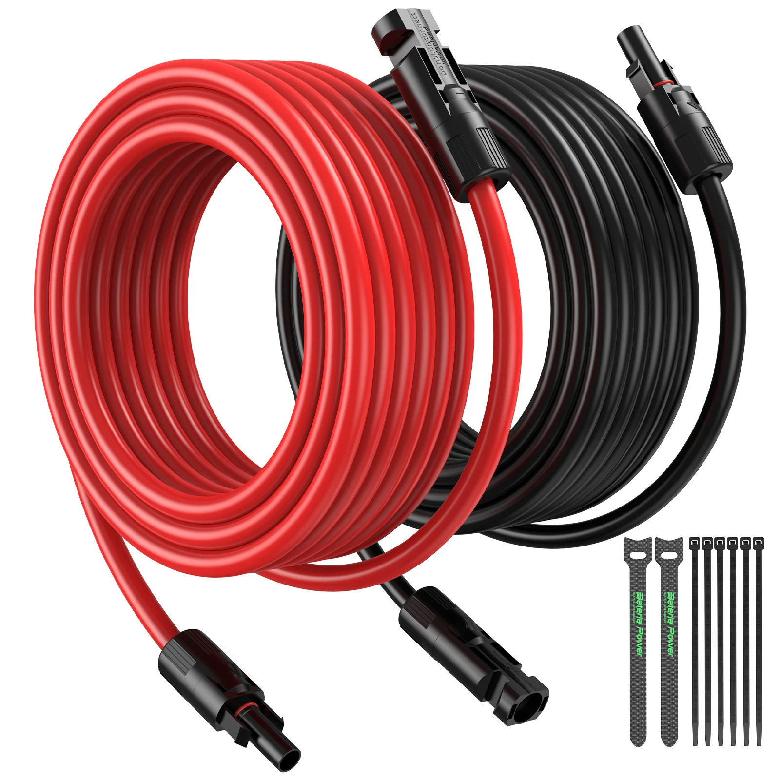 12AWG 20FT Solar Panel Extension Cable 6mm² Solar Extension Cable Wire with Female&Male Waterproof Connectors Set of 2
12AWG 20FT Solar Panel Extension Cable 6mm² Solar Extension Cable Wire with Female&Male Waterproof Connectors Set of 2