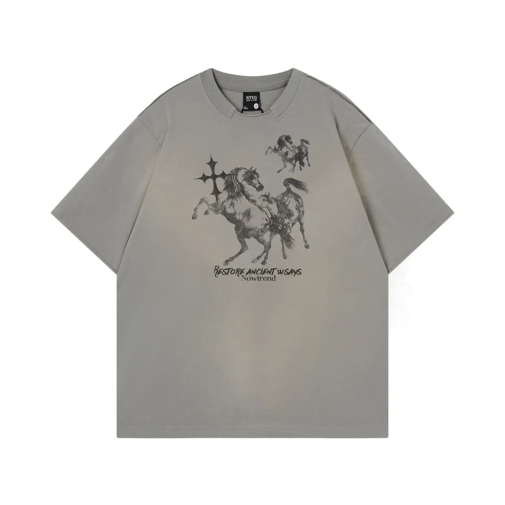 Distressed Wash High Quality Short Sleeve Tee Y2k T Shirts Goth Oversized T-shirt Men Clothing 2026 Summer New Trend Cotton Tops
Distressed Wash High Quality Short Sleeve Tee Y2k T Shirts Goth Oversized T-shirt Men Clothing 2026 Summer New Trend Cotton Tops