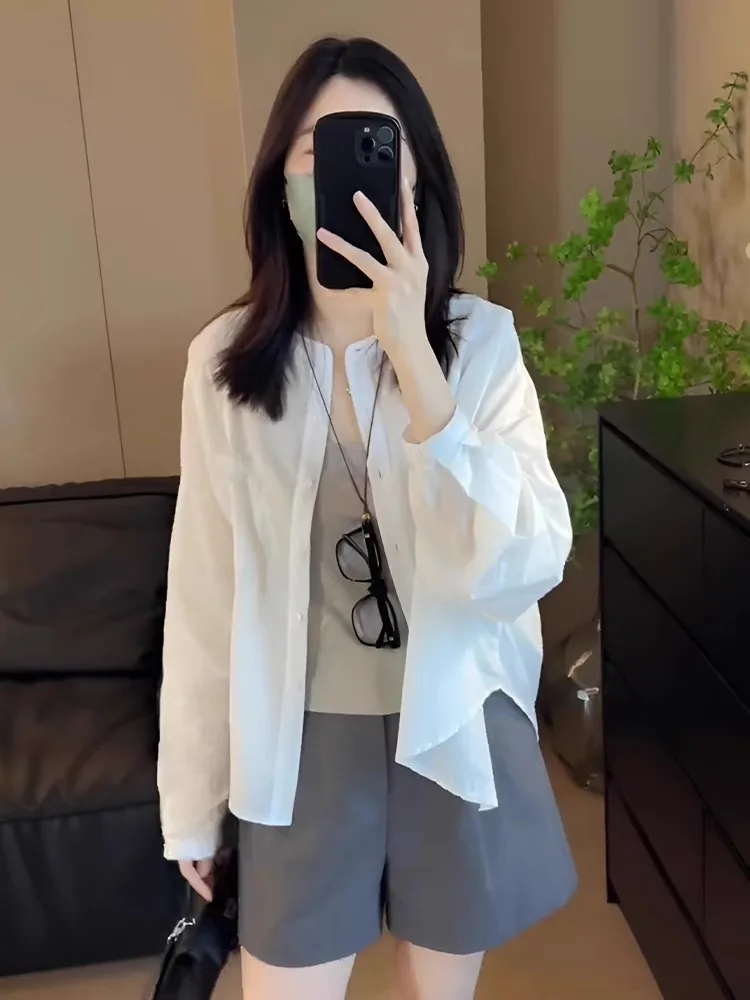 Korean Style Long Sleeve Sun Protection Shirt Women's Casual Thin Outerwear Cardigan Top Pure Color Summer Breathable Outer J...
Korean Style Long Sleeve Sun Protection Shirt Women's Casual Thin Outerwear Cardigan Top Pure Color Summer Breathable Outer J...