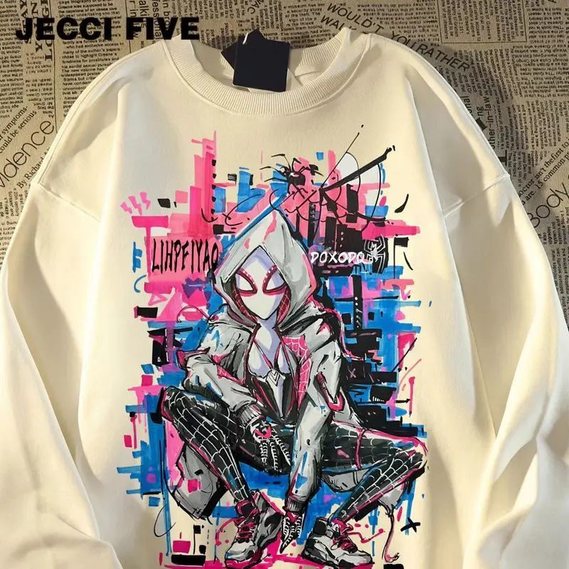 Marvel Cartoon Creative Spider Gwen Spring and Autumn Style Loose Sweatshirt Personalized Couple Thick Warm Top holiday gift
Marvel Cartoon Creative Spider Gwen Spring and Autumn Style Loose Sweatshirt Personalized Couple Thick Warm Top holiday gift