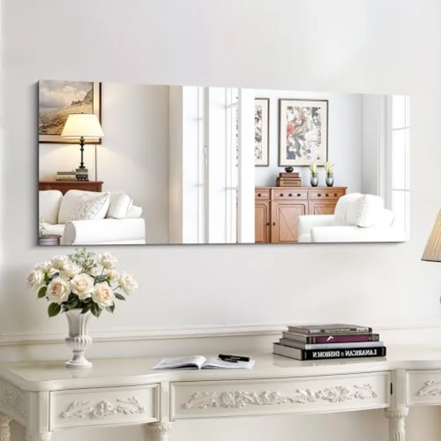 Mirror, 20x48 Inch Bathroom Mirrors for Over Sink, Large Rectangle Unframed Wall Mirror with Polished Edge, Upgraded 3mm Temper
Mirror, 20x48 Inch Bathroom Mirrors for Over Sink, Large Rectangle Unframed Wall Mirror with Polished Edge, Upgraded 3mm Temper