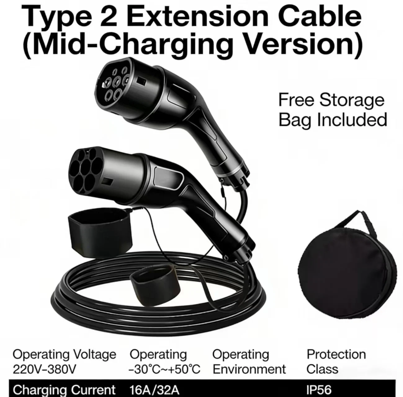 New Charging Station Tram Extension Line 7kw 5-meter Charging Connection
New Charging Station Tram Extension Line 7kw 5-meter Charging Connection