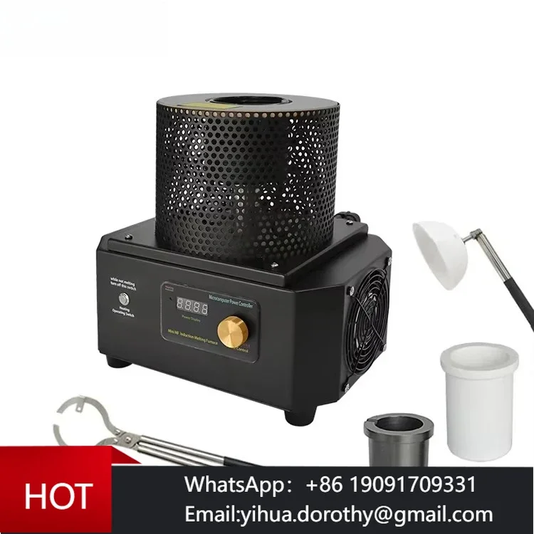 High Efficiency Safety Gold Melting Furnace Mini Portable Induction Smelter Smelting Oven Silver Copper Steel Jewelry Machine
High Efficiency Safety Gold Melting Furnace Mini Portable Induction Smelter Smelting Oven Silver Copper Steel Jewelry Machine