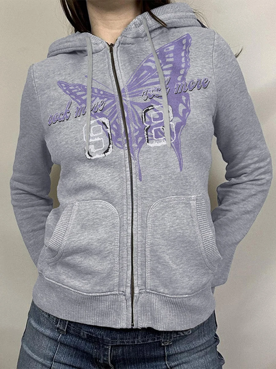 Women s Vintage Full Zip Hoodies Butterfly Print Long Sleeve Classic Fit Sweatshirts Streetwear Jacket
Women s Vintage Full Zip Hoodies Butterfly Print Long Sleeve Classic Fit Sweatshirts Streetwear Jacket